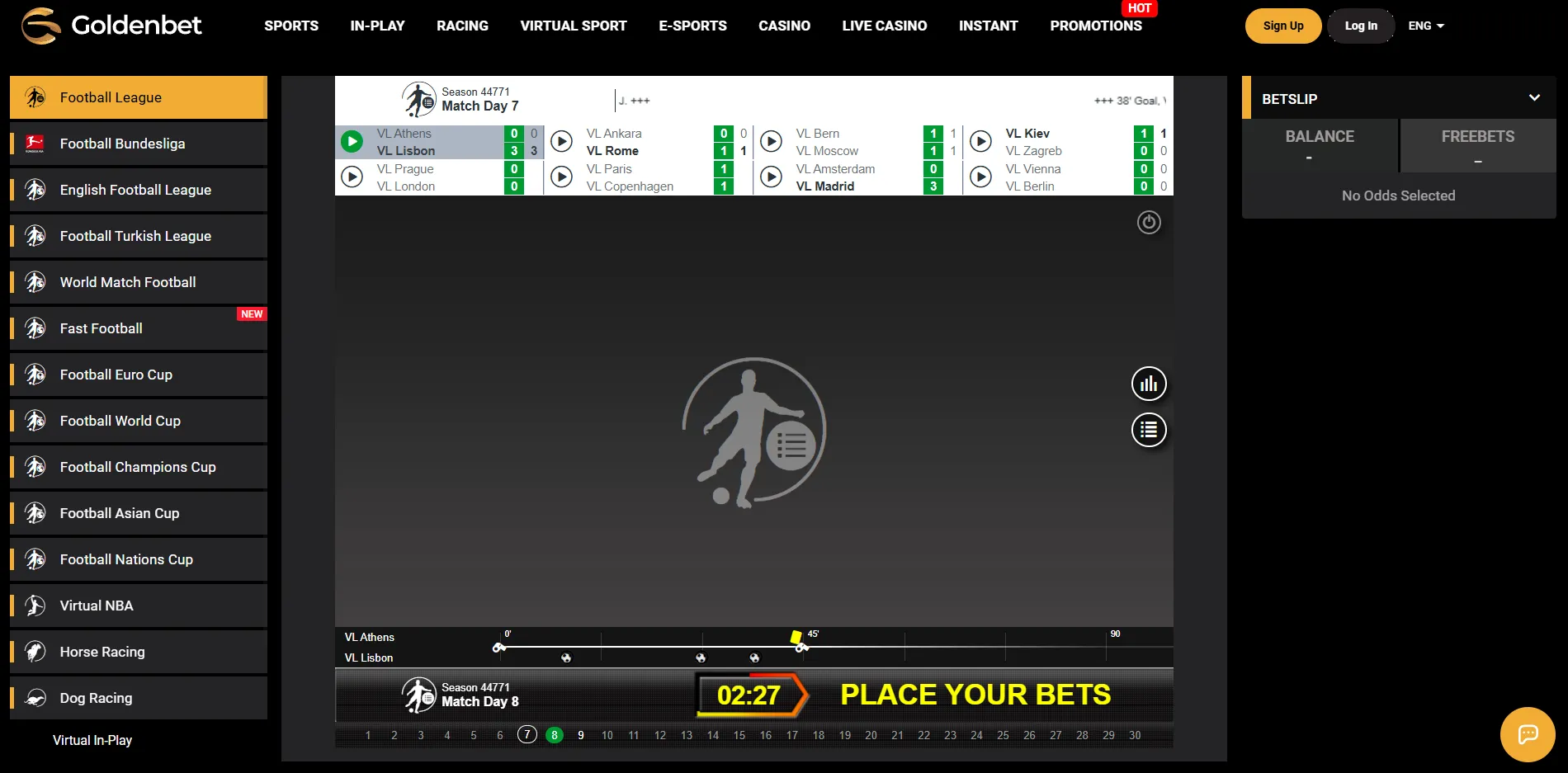 Esports & virtual sports betting options — non UK betting sites